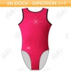 GYMWAY Justaucorps EKI 01S_D Rouge Fuchsia / Noir