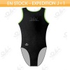 GYMWAY Justaucorps EKI 01S_J Noir / Citron Vert