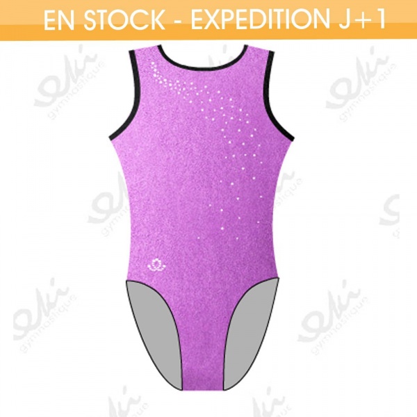 GYMWAY Justaucorps EKI 01S_K Raisin Fuchsia / Noir