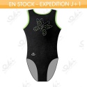 Justaucorps EKI 01S_L Noir / Citron Vert