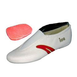 CHAUSSONS de GYM IWA / Blanc Rouge