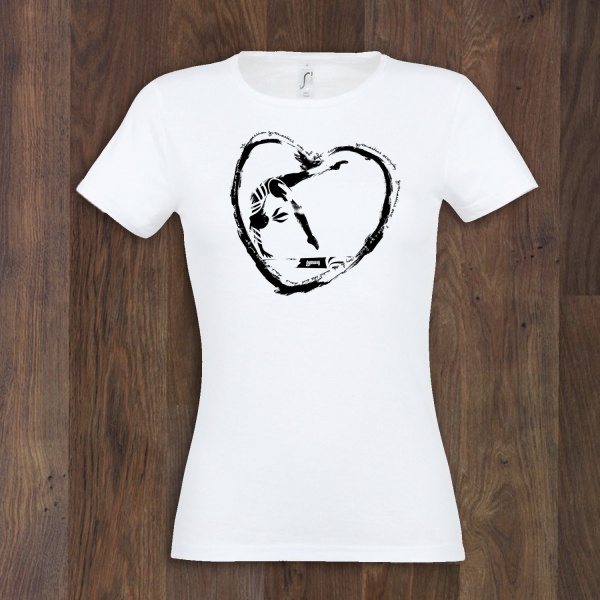 T-Shirt GYM HEART B&W