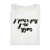 T-SHIRT J PEUX PAS J AI GYM - Blanc