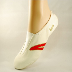 CHAUSSONS de GYM IWA / Blanc Rouge