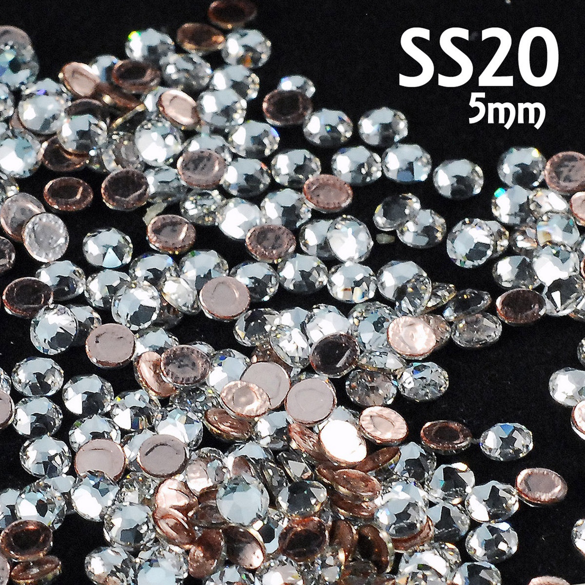 Assortiment De Strass Gris En Verre Hotfix - Tailles S06, S10, S16, S20 - Lot N°103