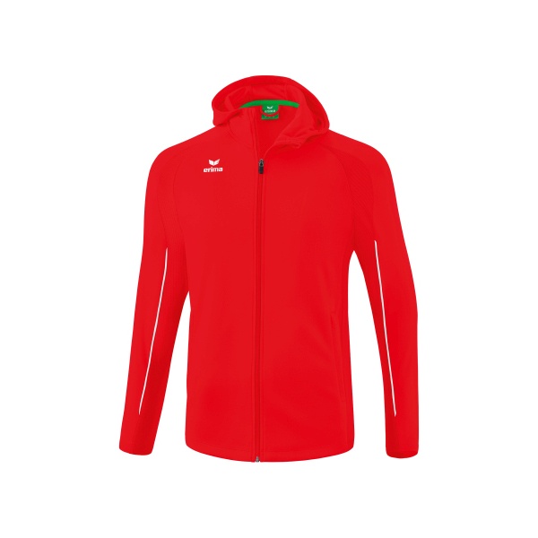 GYMWAY Veste d'entraînement LIGA STAR avec capuche - rouge/blanc - Adultes/ Enfants