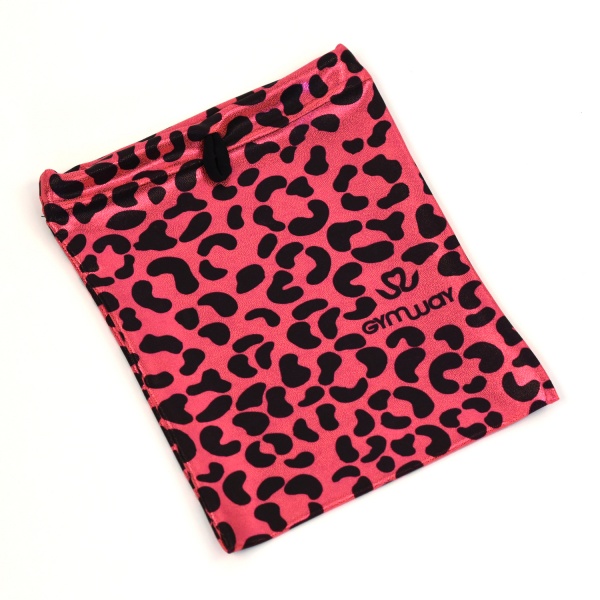 EKI BAG - SAC A MANIQUES MOTIF LEOPARD ORANGEADE