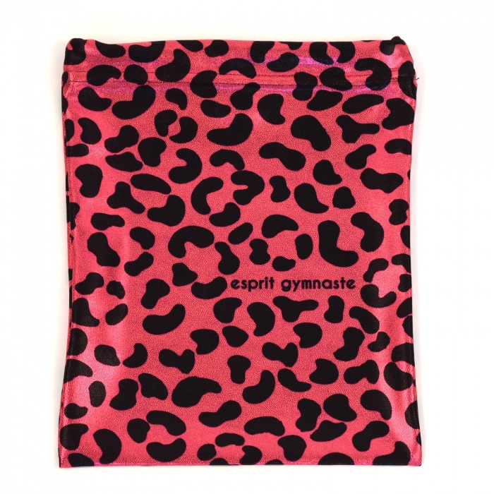 EKI BAG - SAC A MANIQUES MOTIF LEOPARD ORANGEADE