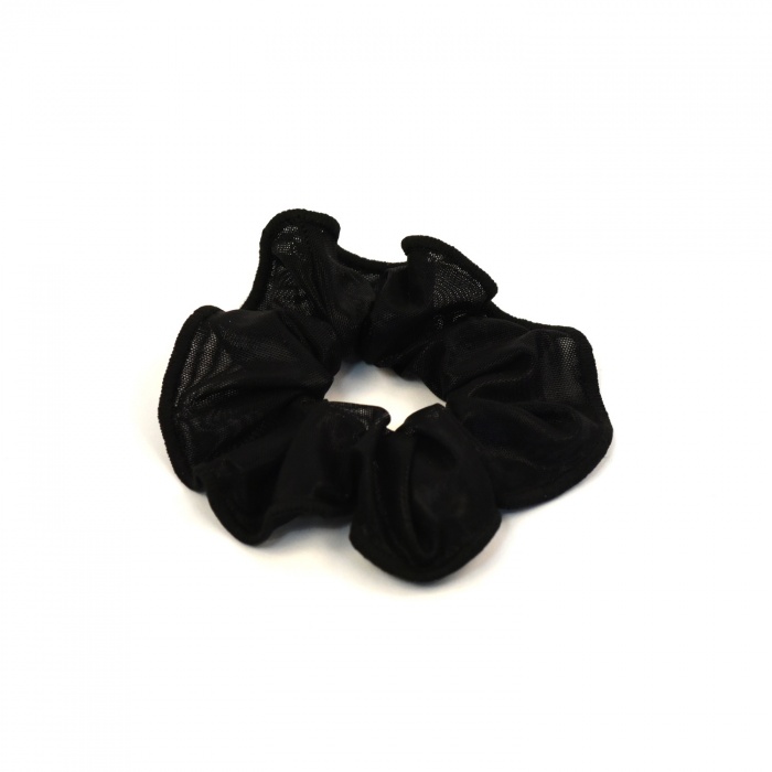 Chouchou voile noir scintillant