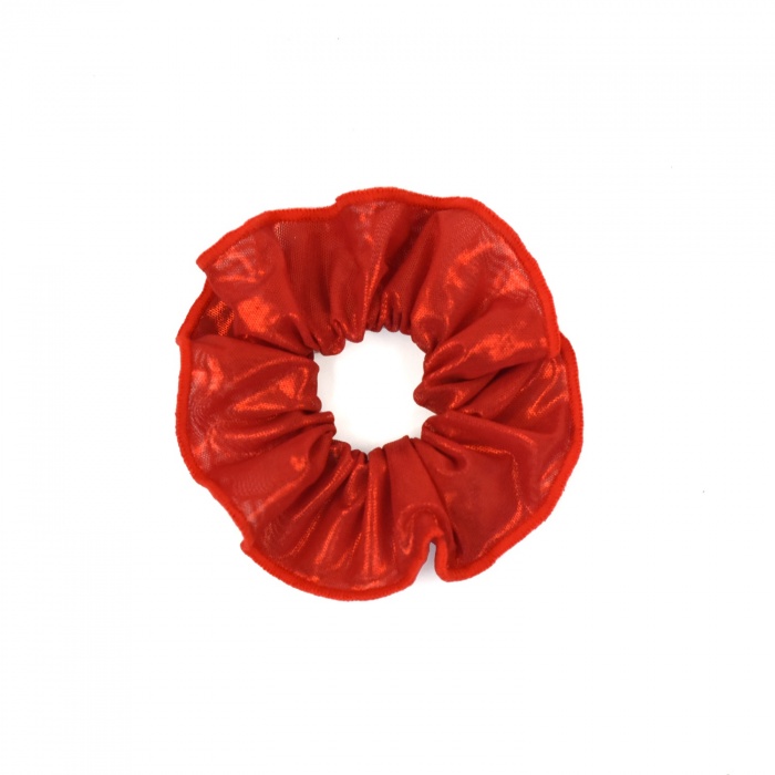 Chouchou voile rouge scintillant