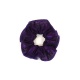 Chouchou voile aubergine scintillant