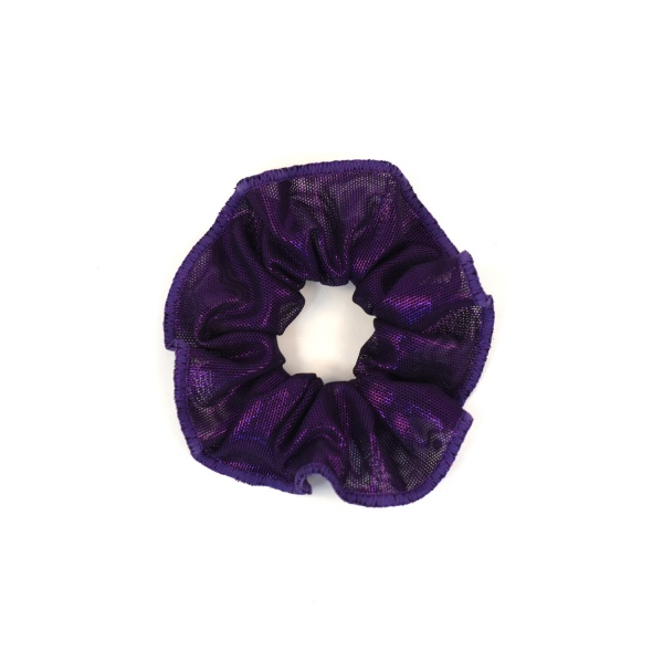 Chouchou voile aubergine scintillant