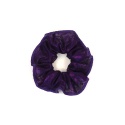 Chouchou voile aubergine scintillant