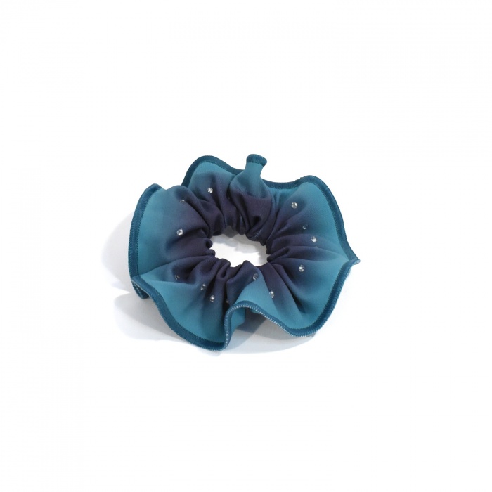 Chouchou Mat Rad Strass Tiffany marine