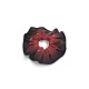 Chouchou Mat Rad Strass  Bordeaux noir