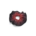 Chouchou Mat Rad Strass Bordeaux noir
